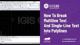 IGiS CAD – Break single/multi-line text in polyline