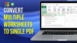 How to Convert Multiple Worksheets into Single PDF Workbook - Full Guide  Workbook into Pdf ⏩