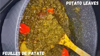 Potato Leaves Recipe Guinea | Sauce Feuilles de Patate Guinée