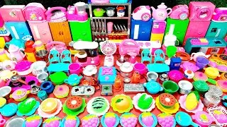 8 Minutes Satisfying with Unboxing Cute Pink Toys Disney Tiny Kitchen Set |ASMR Awesome Cooking Game