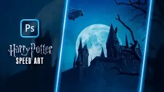 Harry potter - Photoshop - Speed Art | Hogwarts