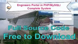 Engineers Portal in PHP/MySQLi with Full Source Code | Free to Download | 2021 | Updated