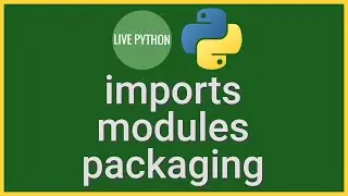 Imports, Modules, Packaging Python and Everything In Between (beyond the basics)