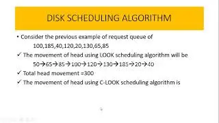 LOOK scheduling algorithm