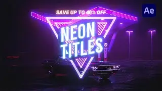 Neon Titles After Effects | After Effects Text Animation Presets