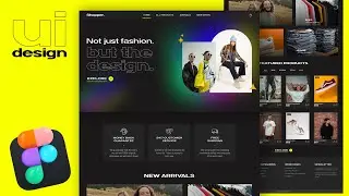 Fashion Ecommerce Website UI Design in Figma | UI Speed Design