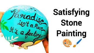 Satisfying Stone painting 🎨🖌️ | easy painting|