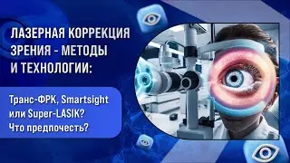 Лазерная коррекция зрения - методы и технологии: Транс-ФРК, SmartSight или Super-LASIK?