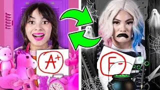 WHAT IF WEDNESDAY & ENID SWAP BODY | GOOD VS BAD ADDAMS FAMILY SITUATIONS BY CRAFTY HACKS PLUS