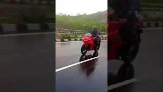 Riding In Rain...