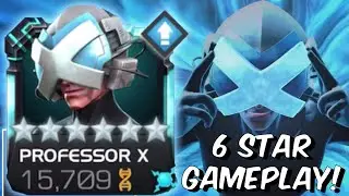 6 Star Rank 2 Professor X Gameplay First Look! - HUGE SPECIAL DAMAGE!! - Marvel Contest of Champions