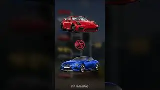 Porsche 911 Turbo S vs Lexus LC500 battle! Which car will win? 😎