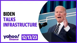 President Biden delivers an update on infrastructure projects in the United States