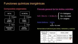 Funciones químicas inorgánicas y su nomenclatura I