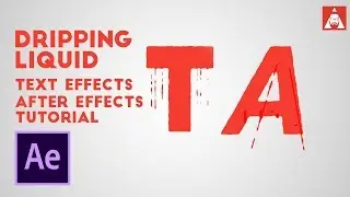 Dripping Liquid Text Effect- After Effects Tutorial