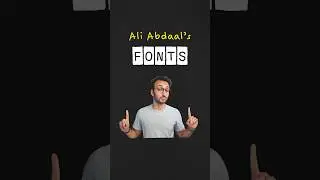 5 FONTS of Ali Abdaal for Viral Videos! // How to Edit like Ali Abdaal #shorts #premierepro #editing