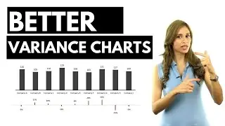 How to Create Variance Charts in Excel with Percentage Change (simple & uncommon technique)