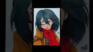 Mikasa Ackerman  (Semi-Realistic Drawing) from 'Attack On Titans'||