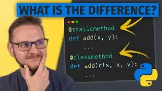 Python @staticmethod vs @classmethod - What's the difference?