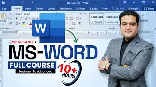 MS Word Full Course in Hindi | Microsoft Word Tutorial for Beginners | #mswordcourse #mswordtutorial