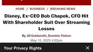 SHAREHOLDER LAWSUIT! #bobiger #bobchapek #kathleenkennedy #leslyeheadland #lucasfilm #starwars