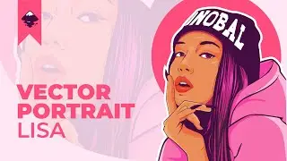 Inkscape : Lisa Blackpink Vector Portrait (Speedart)