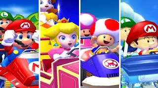 Mario Kart: Double Dash!! - All Characters 2nd Place Animations