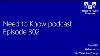 Need to Know podcast - Episode 302