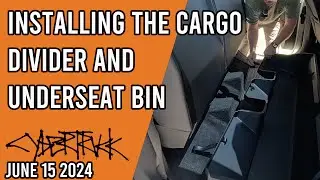 Cybertruck Replacement Cargo Divider and Underseat Storage Installation