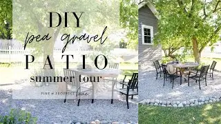 Easy DIY Pea Gravel Patio