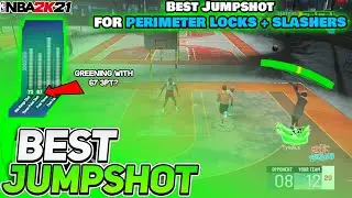 BEST JUMPSHOT FOR LOW 3PT RATING! (Perimeter Locks & Slashers) BIGGEST GREEN WINDOW JUMPSHOT!