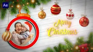 Merry Christmas Slideshow Opener | After Effects Tutorial | Effect For You