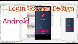 Login Screen Ui Design In Android Studio | Layout Design In Android Studio