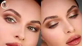 Quick & Easy Glitter Eye Makeup Tutorial Using Korean Makeup