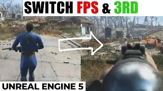 Switch between third person camera and first person camera in unreal engine 5