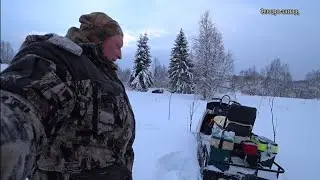 Не смогли пробиться до заветных озëр! СНЕГОХОД БУРАН 