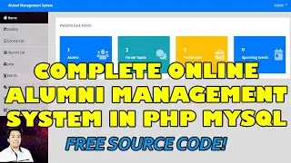 Complete Online Alumni Management System using PHP MySQL| Free Source Code Download