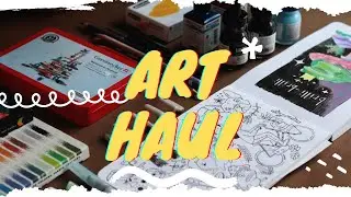 Art Haul Supply - Watercolors, Ink, Brushes & more // Artist goes Shopping (2023)