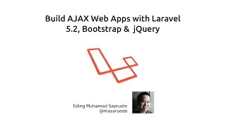 Build Ajax Web Apps with Laravel 5.2, Bootsrap and jQuery (Udemy promotion video)