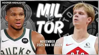 Milwaukee Bucks vs Toronto Raptors Full Game Highlights | Nov 12 | 2025 NBA Season