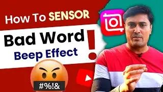 How to Censor Bad Words in Inshot Video Editor | How to Add Beep Sound On Bad Words | Censor Words |