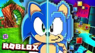 👾 PIXEL SONIC Cyber Station - Sonic Speed Simulator (ROBLOX) 🔵💨