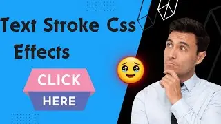 Text Stroke Animation Css | Text Stroke Css | Text Effect Using Css | How To Text Stroke Html Css