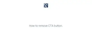 How to remove CTA button.