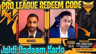 FREE FIRE PRO LEAGUE REDEEM CODE DAY 4 | POWER UP REDEMPTION CODE | 4 JULY REDEEM CODE FREE FIRE