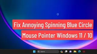 FIX Annoying Spinning Blue Circle Mouse Pointer Windows 11 / 10