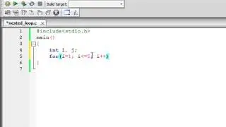 C Programming Tutorial - 39: Nested Loops