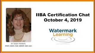 IIBA Certification Chat - October 2019