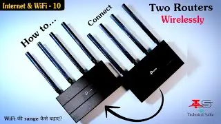 How to Connect Two Routers Wirelessly -TpLink WDS Connection -How to Extend WiFi Range Without Cable