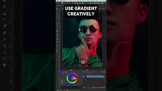 Create a GRAINY GRADIENT and use it creatively with Affinity Photo #Shorts